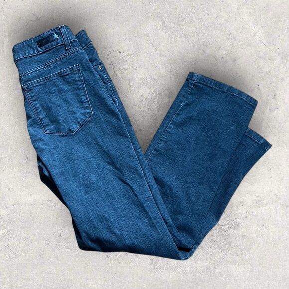 Lee Jeans Classic Fit Women's Size 8 Straight Leg Mid Rise Charcoal Gray Denim - Picture 1 of 5